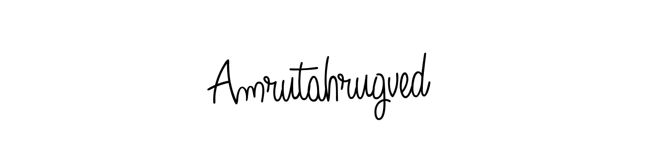 Design your own signature with our free online signature maker. With this signature software, you can create a handwritten (Angelique-Rose-font-FFP) signature for name Amrutahrugved. Amrutahrugved signature style 5 images and pictures png
