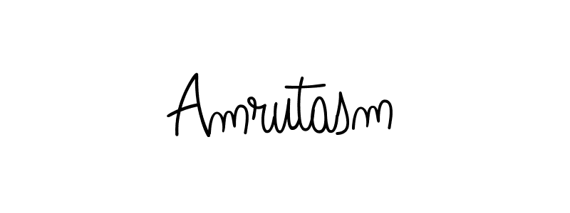 How to Draw Amrutasm signature style? Angelique-Rose-font-FFP is a latest design signature styles for name Amrutasm. Amrutasm signature style 5 images and pictures png