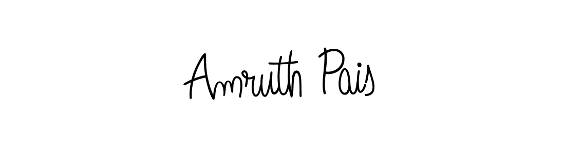You should practise on your own different ways (Angelique-Rose-font-FFP) to write your name (Amruth Pais) in signature. don't let someone else do it for you. Amruth Pais signature style 5 images and pictures png