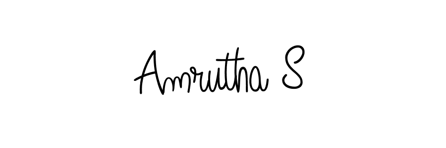 Make a short Amrutha S signature style. Manage your documents anywhere anytime using Angelique-Rose-font-FFP. Create and add eSignatures, submit forms, share and send files easily. Amrutha S signature style 5 images and pictures png