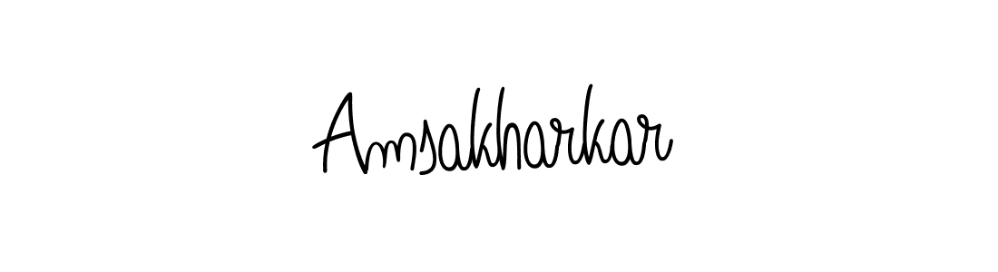 Design your own signature with our free online signature maker. With this signature software, you can create a handwritten (Angelique-Rose-font-FFP) signature for name Amsakharkar. Amsakharkar signature style 5 images and pictures png