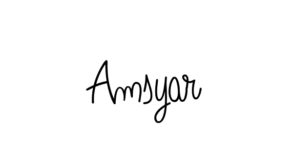 Amsyar stylish signature style. Best Handwritten Sign (Angelique-Rose-font-FFP) for my name. Handwritten Signature Collection Ideas for my name Amsyar. Amsyar signature style 5 images and pictures png
