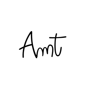 You should practise on your own different ways (Angelique-Rose-font-FFP) to write your name (Amt) in signature. don't let someone else do it for you. Amt signature style 5 images and pictures png