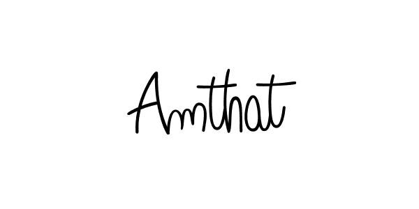 Design your own signature with our free online signature maker. With this signature software, you can create a handwritten (Angelique-Rose-font-FFP) signature for name Amthat. Amthat signature style 5 images and pictures png