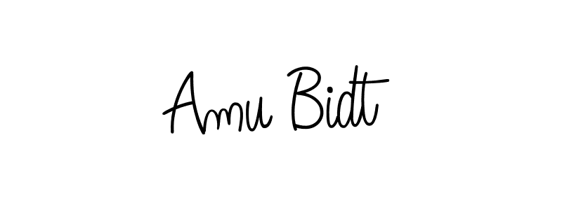Here are the top 10 professional signature styles for the name Amu Bidt. These are the best autograph styles you can use for your name. Amu Bidt signature style 5 images and pictures png