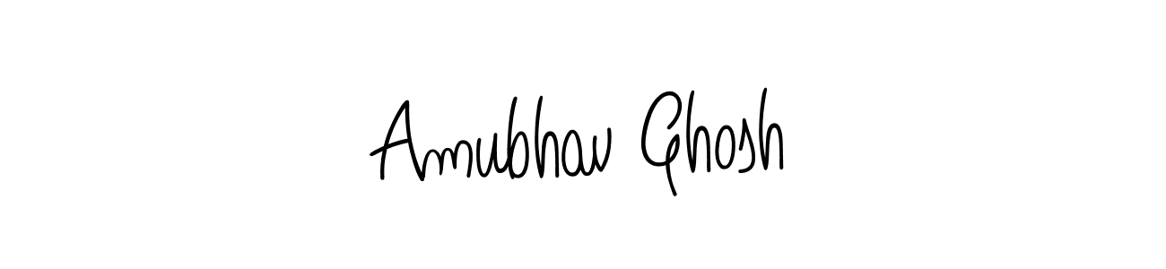 How to make Amubhav Ghosh name signature. Use Angelique-Rose-font-FFP style for creating short signs online. This is the latest handwritten sign. Amubhav Ghosh signature style 5 images and pictures png