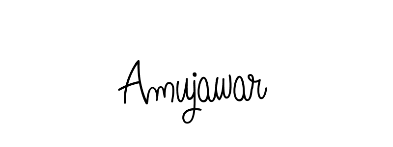 Design your own signature with our free online signature maker. With this signature software, you can create a handwritten (Angelique-Rose-font-FFP) signature for name Amujawar. Amujawar signature style 5 images and pictures png