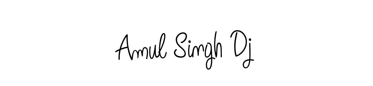 Design your own signature with our free online signature maker. With this signature software, you can create a handwritten (Angelique-Rose-font-FFP) signature for name Amul Singh Dj. Amul Singh Dj signature style 5 images and pictures png