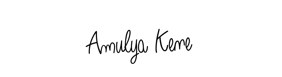 How to make Amulya Kene signature? Angelique-Rose-font-FFP is a professional autograph style. Create handwritten signature for Amulya Kene name. Amulya Kene signature style 5 images and pictures png