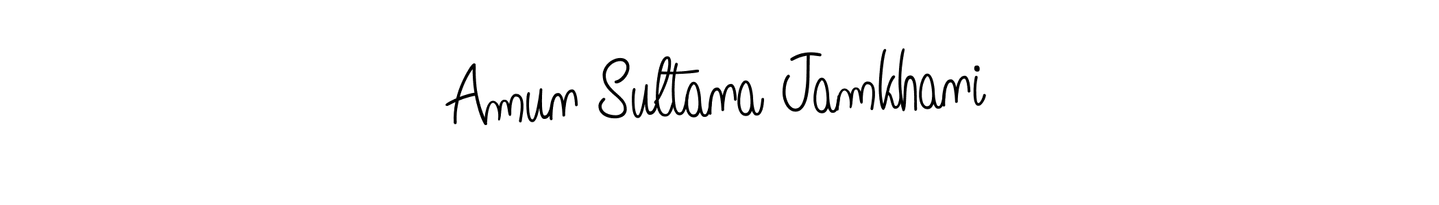 Make a beautiful signature design for name Amun Sultana Jamkhani. Use this online signature maker to create a handwritten signature for free. Amun Sultana Jamkhani signature style 5 images and pictures png