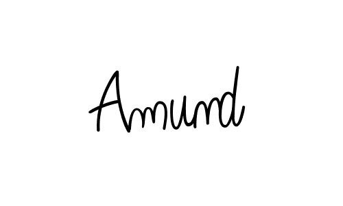 You should practise on your own different ways (Angelique-Rose-font-FFP) to write your name (Amund) in signature. don't let someone else do it for you. Amund signature style 5 images and pictures png