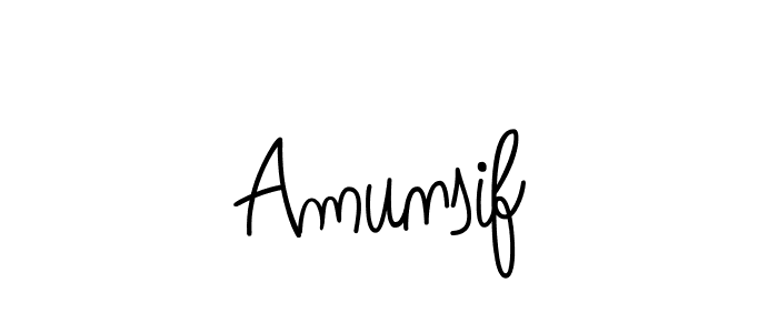 How to Draw Amunsif signature style? Angelique-Rose-font-FFP is a latest design signature styles for name Amunsif. Amunsif signature style 5 images and pictures png