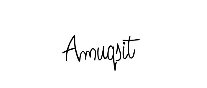 Use a signature maker to create a handwritten signature online. With this signature software, you can design (Angelique-Rose-font-FFP) your own signature for name Amuqsit. Amuqsit signature style 5 images and pictures png