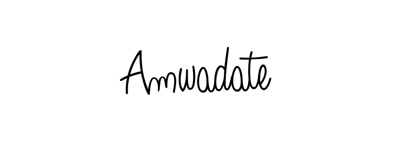 Also You can easily find your signature by using the search form. We will create Amwadate name handwritten signature images for you free of cost using Angelique-Rose-font-FFP sign style. Amwadate signature style 5 images and pictures png
