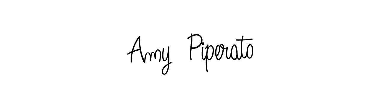 You should practise on your own different ways (Angelique-Rose-font-FFP) to write your name (Amy  Piperato) in signature. don't let someone else do it for you. Amy  Piperato signature style 5 images and pictures png