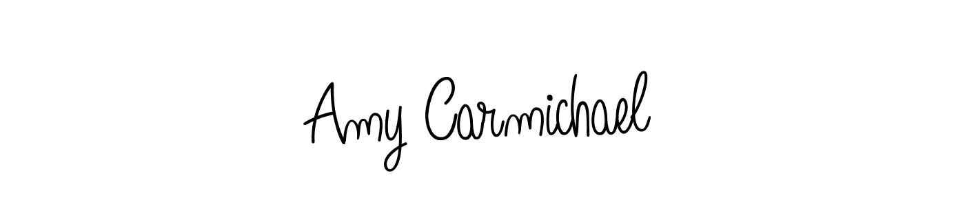 The best way (Angelique-Rose-font-FFP) to make a short signature is to pick only two or three words in your name. The name Amy Carmichael include a total of six letters. For converting this name. Amy Carmichael signature style 5 images and pictures png