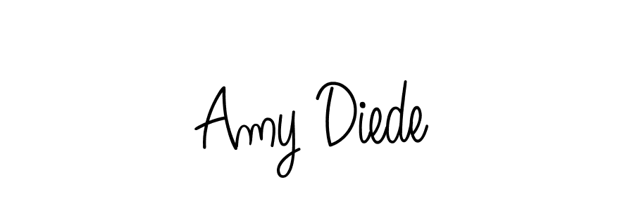 The best way (Angelique-Rose-font-FFP) to make a short signature is to pick only two or three words in your name. The name Amy Diede include a total of six letters. For converting this name. Amy Diede signature style 5 images and pictures png