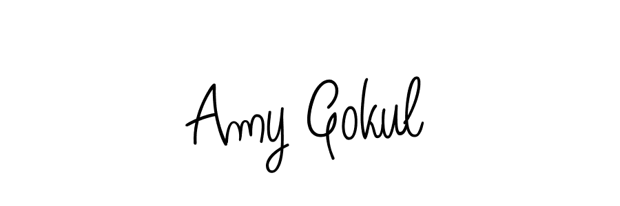 Also You can easily find your signature by using the search form. We will create Amy Gokul name handwritten signature images for you free of cost using Angelique-Rose-font-FFP sign style. Amy Gokul signature style 5 images and pictures png