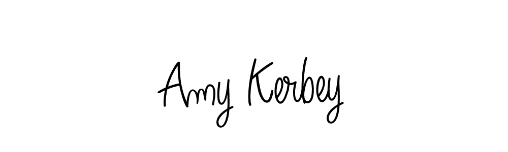 How to make Amy Kerbey name signature. Use Angelique-Rose-font-FFP style for creating short signs online. This is the latest handwritten sign. Amy Kerbey signature style 5 images and pictures png