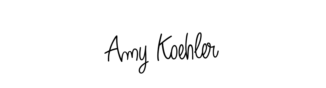 Angelique-Rose-font-FFP is a professional signature style that is perfect for those who want to add a touch of class to their signature. It is also a great choice for those who want to make their signature more unique. Get Amy Koehler name to fancy signature for free. Amy Koehler signature style 5 images and pictures png