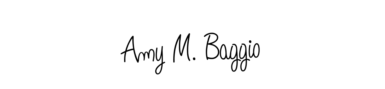 Create a beautiful signature design for name Amy M. Baggio. With this signature (Angelique-Rose-font-FFP) fonts, you can make a handwritten signature for free. Amy M. Baggio signature style 5 images and pictures png