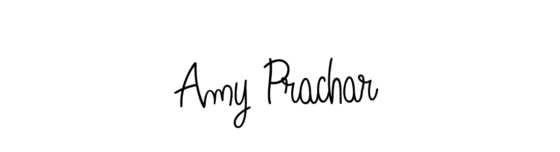 The best way (Angelique-Rose-font-FFP) to make a short signature is to pick only two or three words in your name. The name Amy Prachar include a total of six letters. For converting this name. Amy Prachar signature style 5 images and pictures png