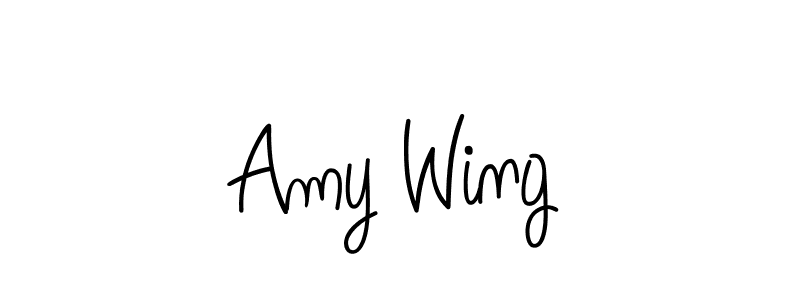 Design your own signature with our free online signature maker. With this signature software, you can create a handwritten (Angelique-Rose-font-FFP) signature for name Amy Wing. Amy Wing signature style 5 images and pictures png