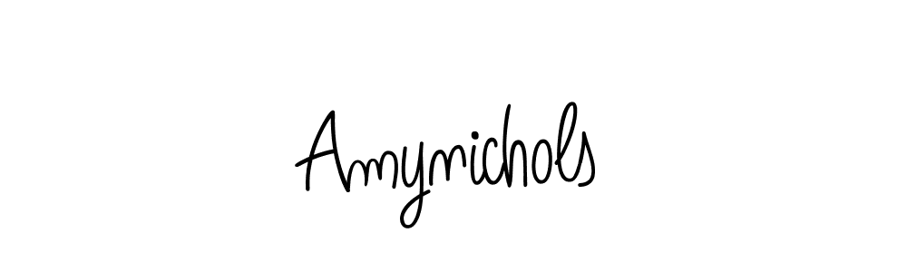 How to make Amynichols name signature. Use Angelique-Rose-font-FFP style for creating short signs online. This is the latest handwritten sign. Amynichols signature style 5 images and pictures png
