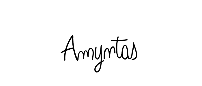 Make a beautiful signature design for name Amyntas. With this signature (Angelique-Rose-font-FFP) style, you can create a handwritten signature for free. Amyntas signature style 5 images and pictures png