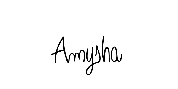 How to make Amysha name signature. Use Angelique-Rose-font-FFP style for creating short signs online. This is the latest handwritten sign. Amysha signature style 5 images and pictures png