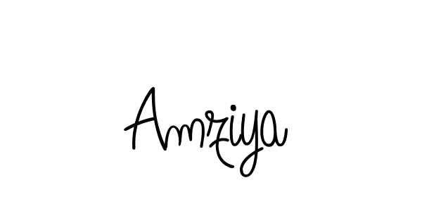 How to make Amziya signature? Angelique-Rose-font-FFP is a professional autograph style. Create handwritten signature for Amziya name. Amziya signature style 5 images and pictures png