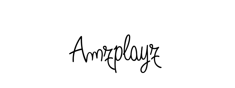 Make a beautiful signature design for name Amzplayz. With this signature (Angelique-Rose-font-FFP) style, you can create a handwritten signature for free. Amzplayz signature style 5 images and pictures png