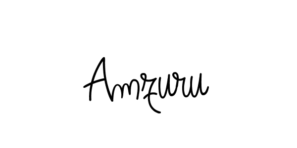 Amzuru stylish signature style. Best Handwritten Sign (Angelique-Rose-font-FFP) for my name. Handwritten Signature Collection Ideas for my name Amzuru. Amzuru signature style 5 images and pictures png