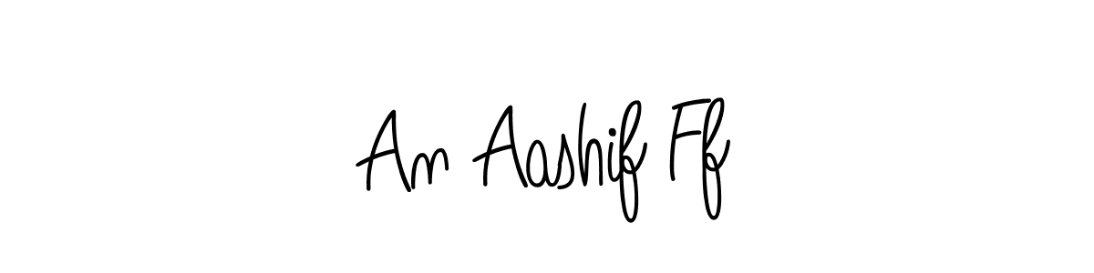 Design your own signature with our free online signature maker. With this signature software, you can create a handwritten (Angelique-Rose-font-FFP) signature for name An Aashif Ff. An Aashif Ff signature style 5 images and pictures png