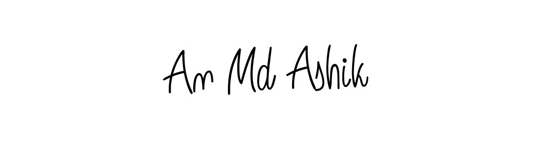 Design your own signature with our free online signature maker. With this signature software, you can create a handwritten (Angelique-Rose-font-FFP) signature for name An Md Ashik. An Md Ashik signature style 5 images and pictures png