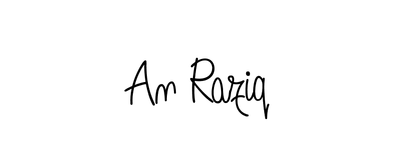 The best way (Angelique-Rose-font-FFP) to make a short signature is to pick only two or three words in your name. The name An Raziq include a total of six letters. For converting this name. An Raziq signature style 5 images and pictures png