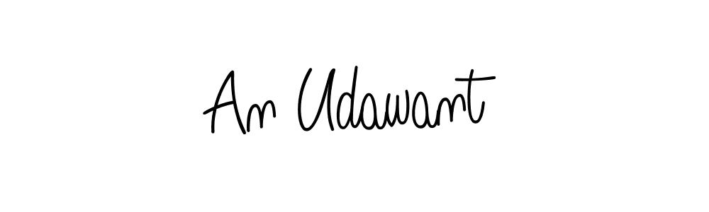 The best way (Angelique-Rose-font-FFP) to make a short signature is to pick only two or three words in your name. The name An Udawant include a total of six letters. For converting this name. An Udawant signature style 5 images and pictures png