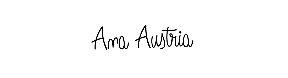 Design your own signature with our free online signature maker. With this signature software, you can create a handwritten (Angelique-Rose-font-FFP) signature for name Ana Austria. Ana Austria signature style 5 images and pictures png
