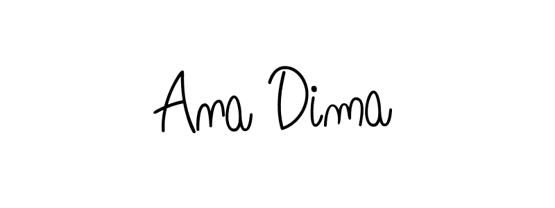 The best way (Angelique-Rose-font-FFP) to make a short signature is to pick only two or three words in your name. The name Ana Dima include a total of six letters. For converting this name. Ana Dima signature style 5 images and pictures png