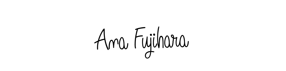Make a beautiful signature design for name Ana Fujihara. With this signature (Angelique-Rose-font-FFP) style, you can create a handwritten signature for free. Ana Fujihara signature style 5 images and pictures png