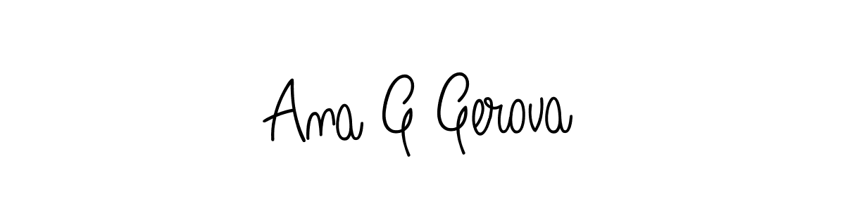 See photos of Ana G Gerova official signature by Spectra . Check more albums & portfolios. Read reviews & check more about Angelique-Rose-font-FFP font. Ana G Gerova signature style 5 images and pictures png