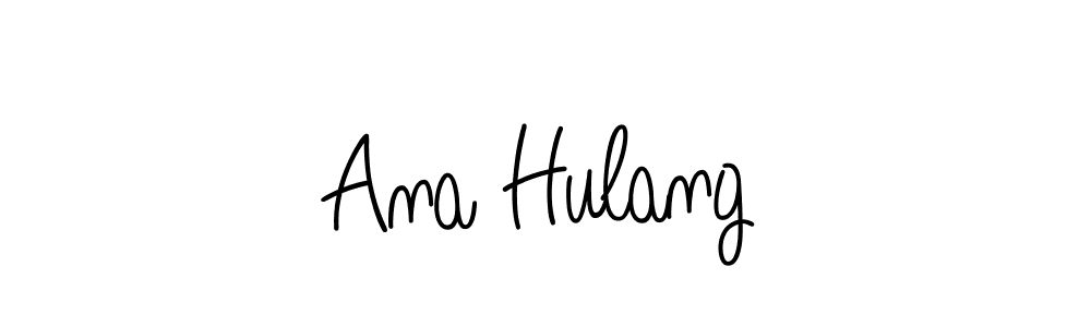 How to make Ana Hulang signature? Angelique-Rose-font-FFP is a professional autograph style. Create handwritten signature for Ana Hulang name. Ana Hulang signature style 5 images and pictures png