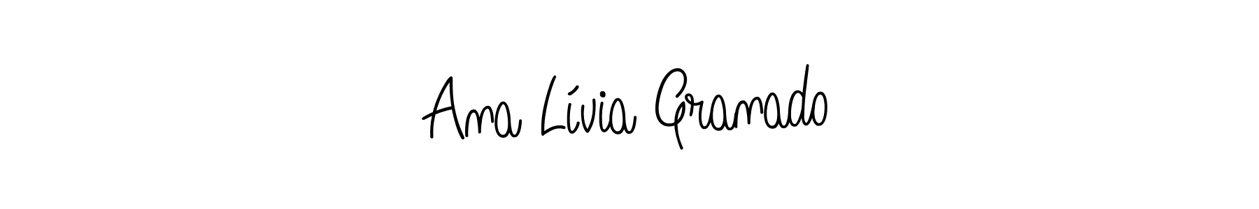 Also we have Ana Lívia Granado name is the best signature style. Create professional handwritten signature collection using Angelique-Rose-font-FFP autograph style. Ana Lívia Granado signature style 5 images and pictures png