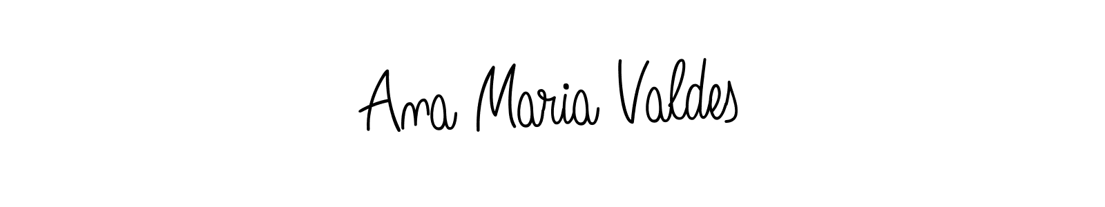 You should practise on your own different ways (Angelique-Rose-font-FFP) to write your name (Ana Maria Valdes) in signature. don't let someone else do it for you. Ana Maria Valdes signature style 5 images and pictures png