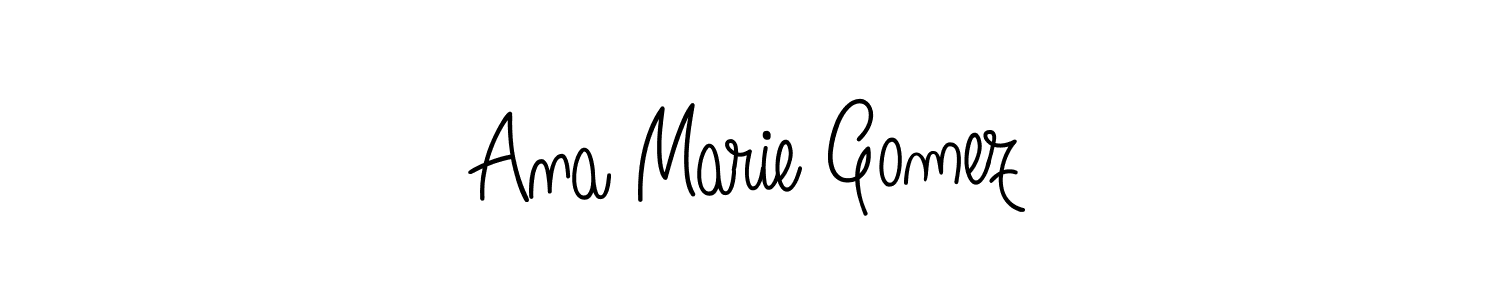 Ana Marie Gomez stylish signature style. Best Handwritten Sign (Angelique-Rose-font-FFP) for my name. Handwritten Signature Collection Ideas for my name Ana Marie Gomez. Ana Marie Gomez signature style 5 images and pictures png