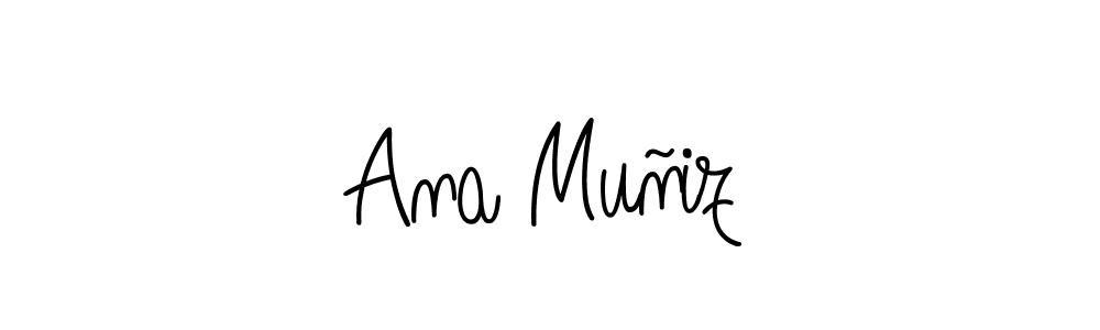 Use a signature maker to create a handwritten signature online. With this signature software, you can design (Angelique-Rose-font-FFP) your own signature for name Ana Muñiz. Ana Muñiz signature style 5 images and pictures png