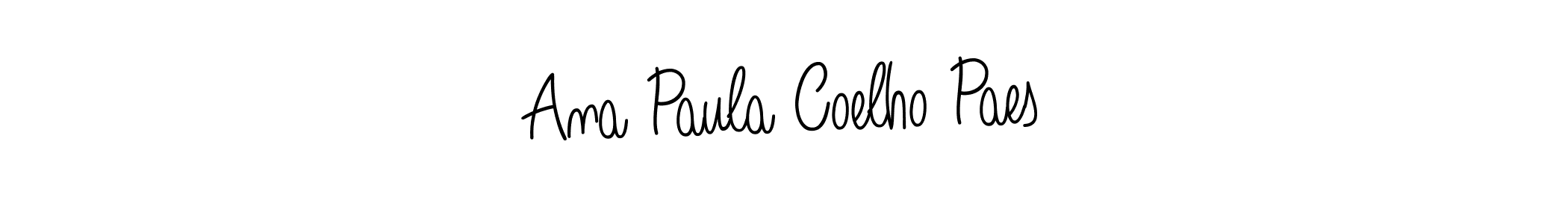 Similarly Angelique-Rose-font-FFP is the best handwritten signature design. Signature creator online .You can use it as an online autograph creator for name Ana Paula Coelho Paes. Ana Paula Coelho Paes signature style 5 images and pictures png