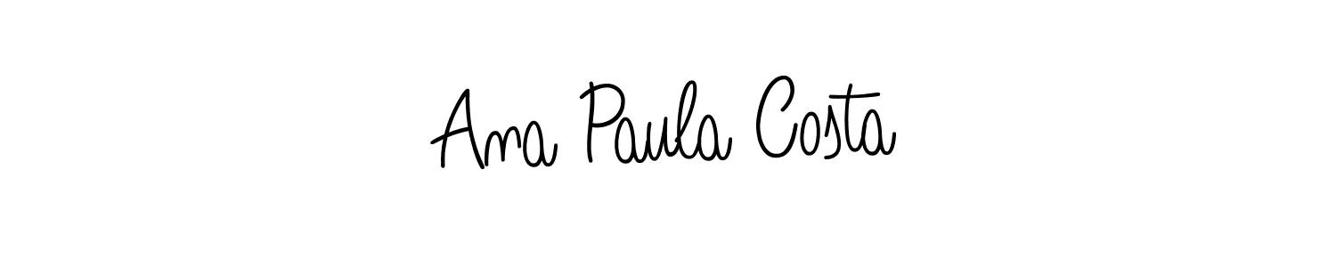 Ana Paula Costa stylish signature style. Best Handwritten Sign (Angelique-Rose-font-FFP) for my name. Handwritten Signature Collection Ideas for my name Ana Paula Costa. Ana Paula Costa signature style 5 images and pictures png