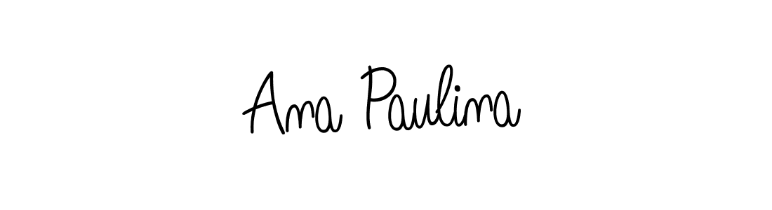 Make a beautiful signature design for name Ana Paulina. With this signature (Angelique-Rose-font-FFP) style, you can create a handwritten signature for free. Ana Paulina signature style 5 images and pictures png