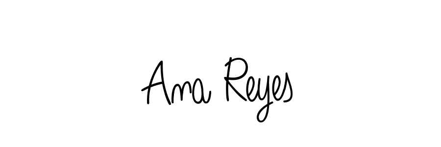 The best way (Angelique-Rose-font-FFP) to make a short signature is to pick only two or three words in your name. The name Ana Reyes include a total of six letters. For converting this name. Ana Reyes signature style 5 images and pictures png